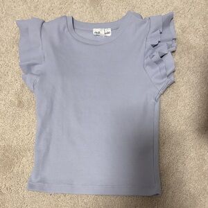 Hello franki by Francesca's- NWOT Short Sleeve Ruffle Top - S- 7/8